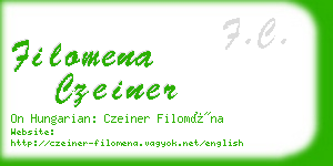 filomena czeiner business card